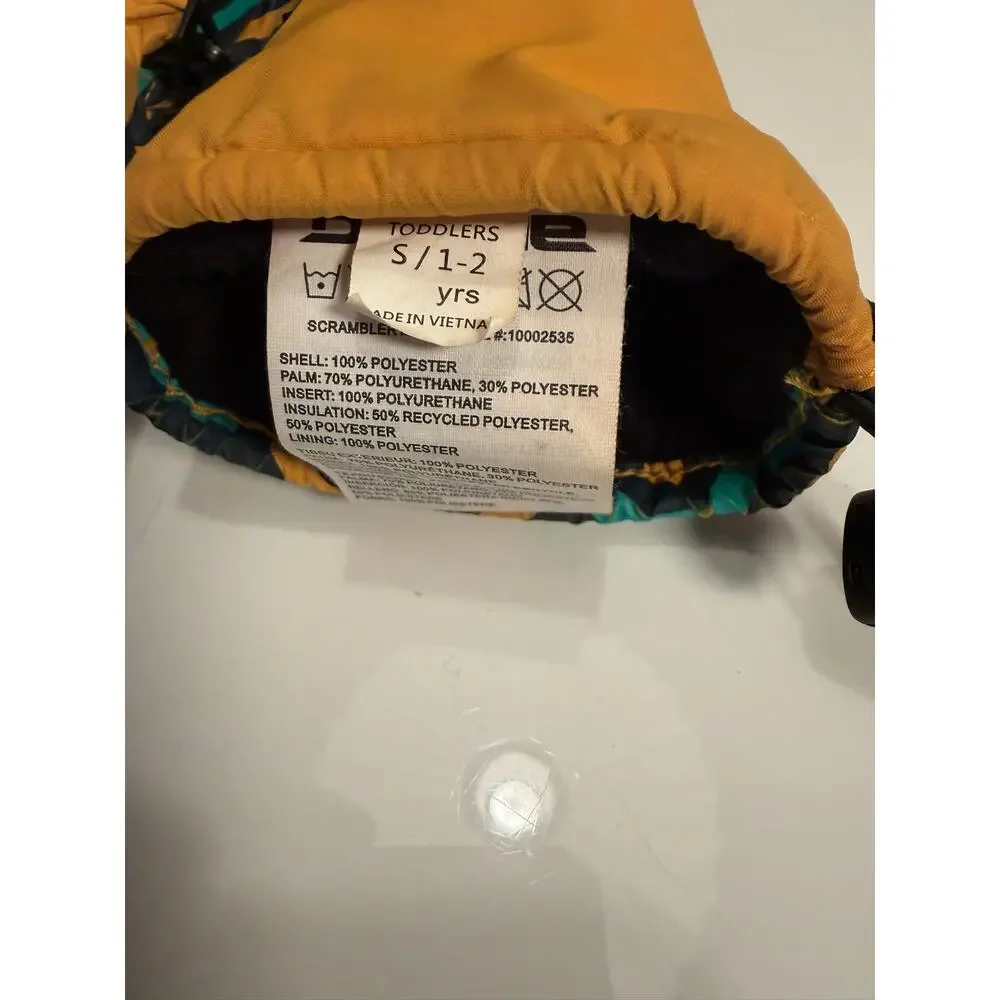 Toddler's Owl Waterproof Winter Snow Mitts - Sz 1-2 Yr
